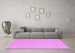 Machine Washable Abstract Pink Contemporary Rug in a Living Room, wshcon2117pnk