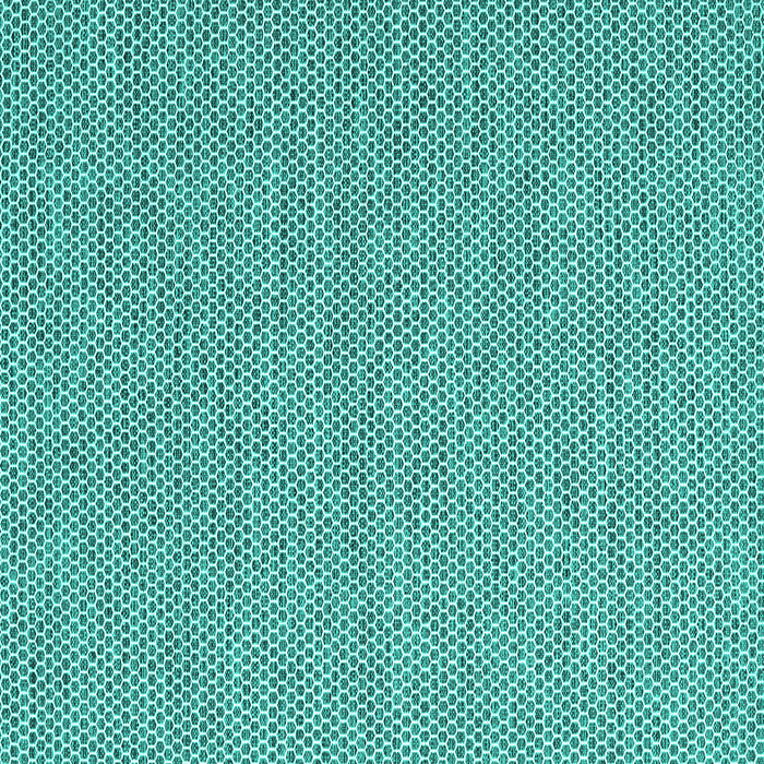 Square Abstract Turquoise Contemporary Rug, con2118turq