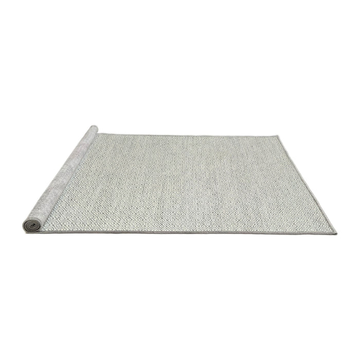 Serging Thickness of Machine Washable Contemporary Cloud Gray Rug, wshcon2119