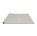 Serging Thickness of Machine Washable Contemporary Cloud Gray Rug, wshcon2119