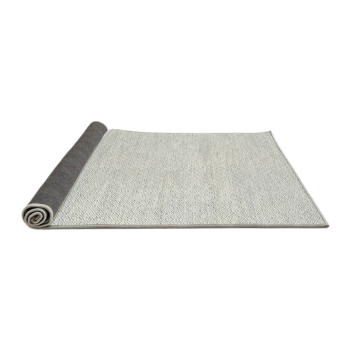 Thickness of Contemporary Cloud Gray Modern Rug, con2119