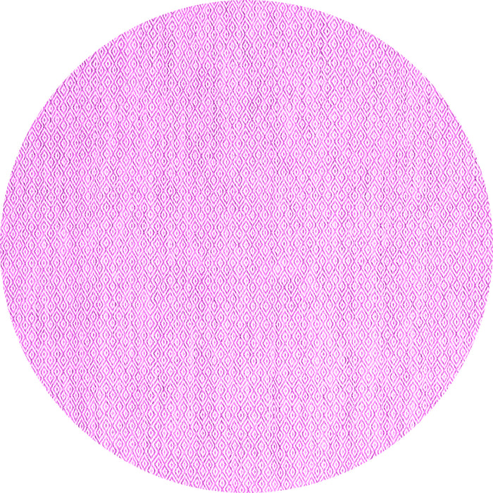 Round Machine Washable Abstract Pink Contemporary Rug, wshcon2119pnk