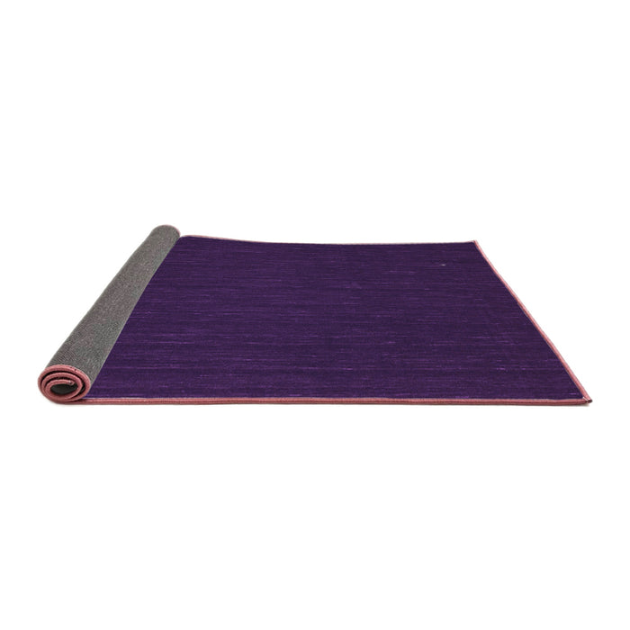 Sideview of Abstract Purple Contemporary Rug, con211pur