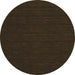 Round Machine Washable Abstract Brown Contemporary Rug, wshcon211brn