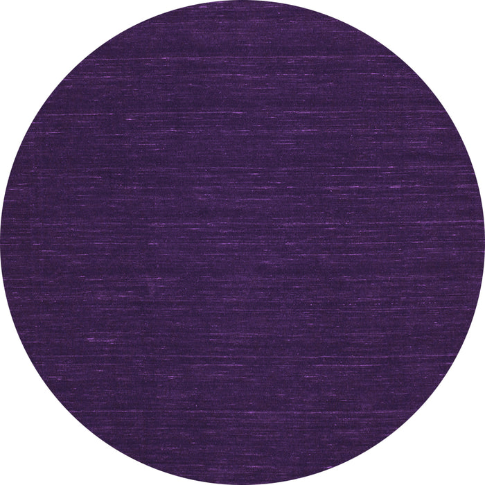 Round Abstract Purple Contemporary Rug, con211pur