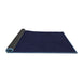 Sideview of Abstract Blue Contemporary Rug, con211blu