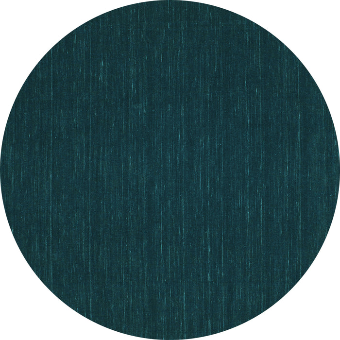 Round Abstract Light Blue Contemporary Rug, con211lblu