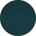 Round Abstract Light Blue Contemporary Rug, con211lblu