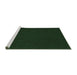 Sideview of Machine Washable Abstract Emerald Green Contemporary Area Rugs, wshcon211emgrn