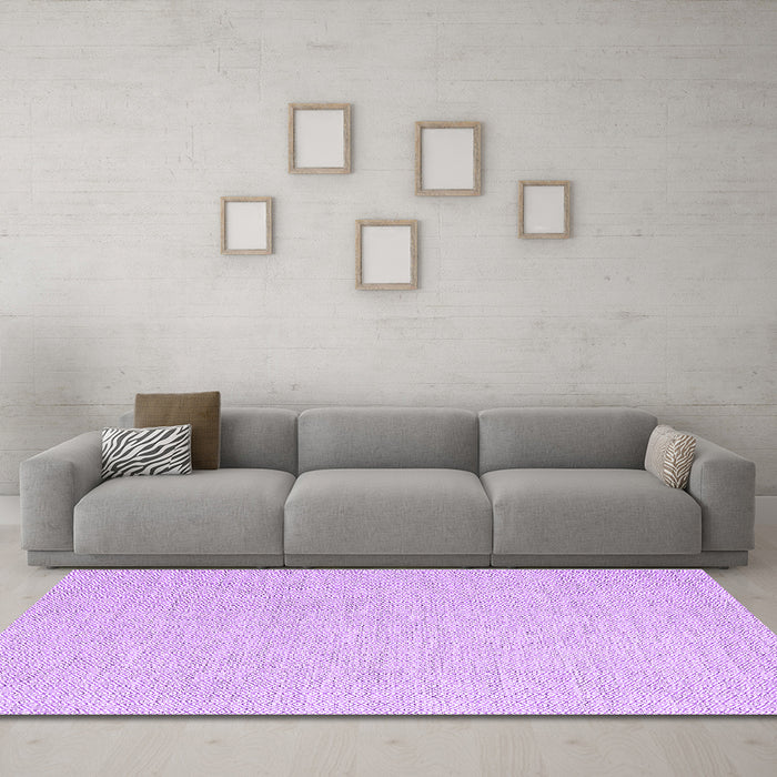 Machine Washable Abstract Purple Contemporary Area Rugs in a Living Room, wshcon2120pur