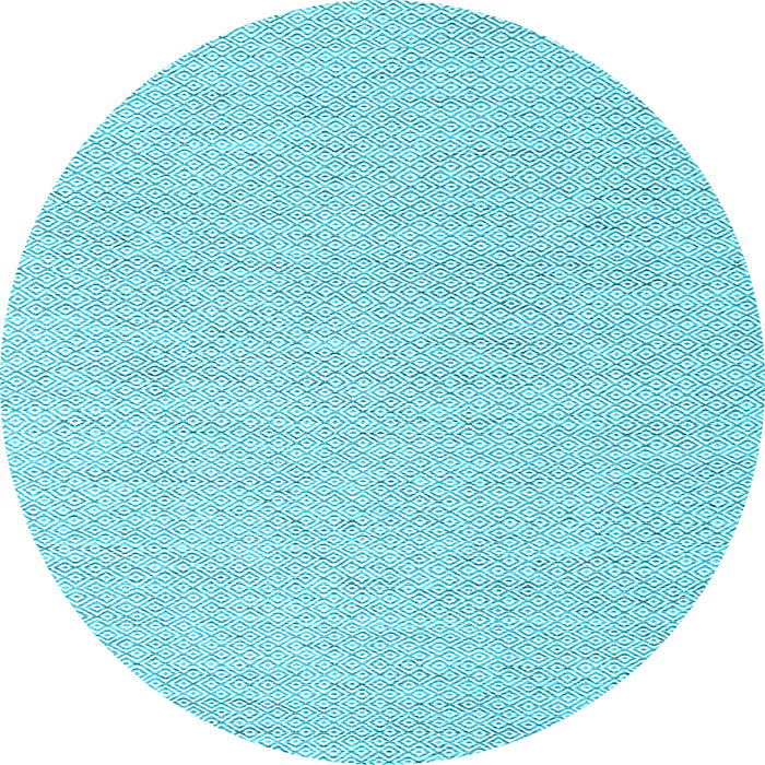 Round Machine Washable Abstract Light Blue Contemporary Rug, wshcon2120lblu