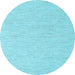 Round Machine Washable Abstract Light Blue Contemporary Rug, wshcon2120lblu