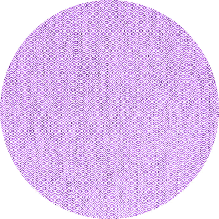 Round Machine Washable Abstract Purple Contemporary Area Rugs, wshcon2120pur