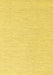 Machine Washable Solid Yellow Modern Rug, wshcon2121yw