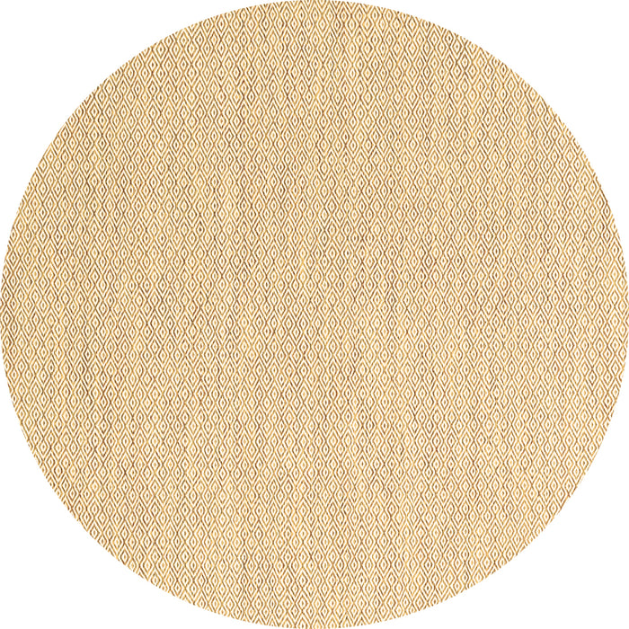 Round Solid Brown Modern Rug, con2121brn