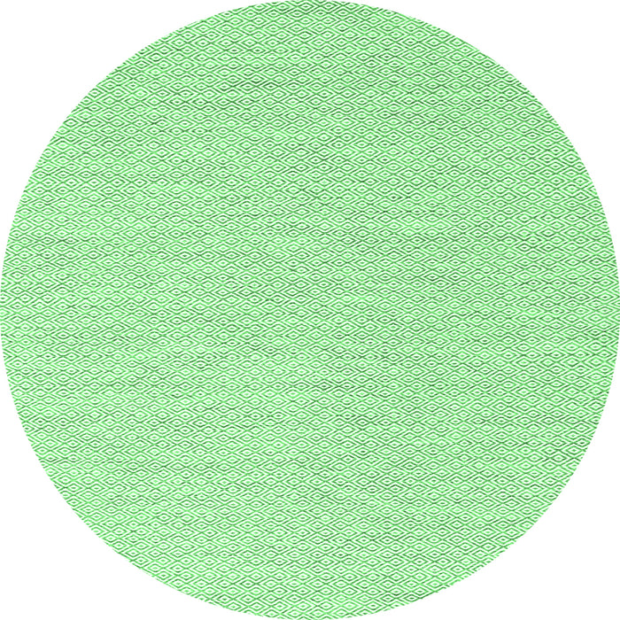 Round Solid Emerald Green Modern Rug, con2121emgrn