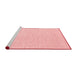 Modern Red Washable Rugs