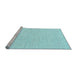 Sideview of Machine Washable Solid Light Blue Modern Rug, wshcon2121lblu