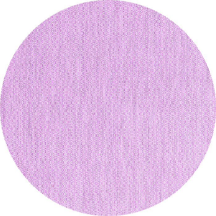 Round Solid Purple Modern Rug, con2121pur