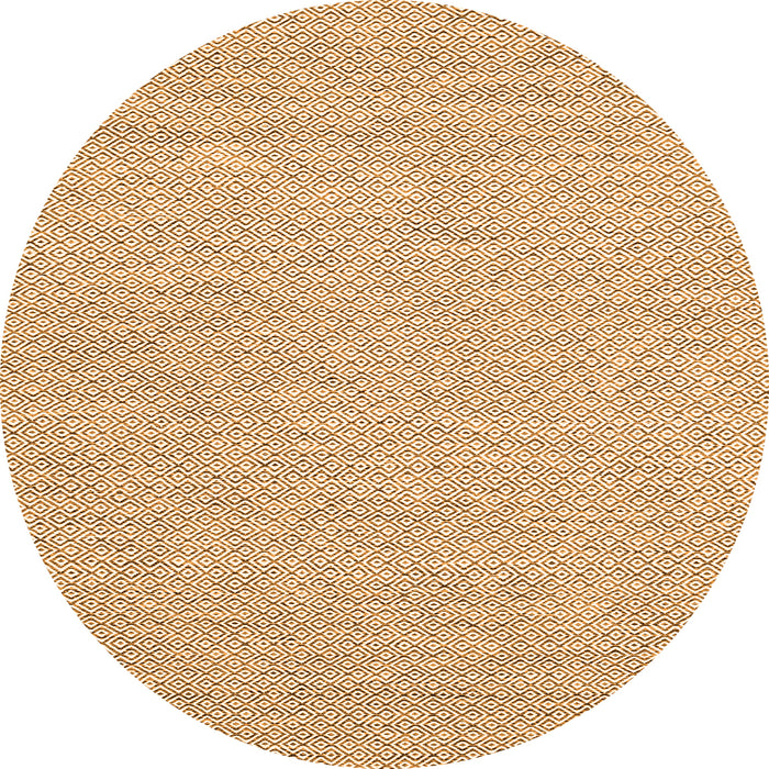 Square Abstract Orange Contemporary Rug, con2122org