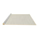 Serging Thickness of Machine Washable Contemporary Blonde Beige Rug, wshcon2123