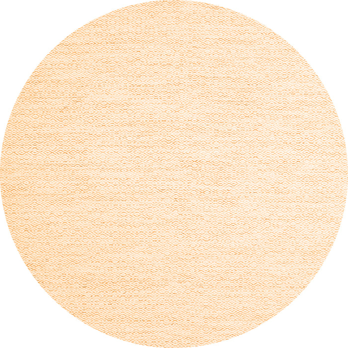 Square Solid Orange Modern Rug, con2123org