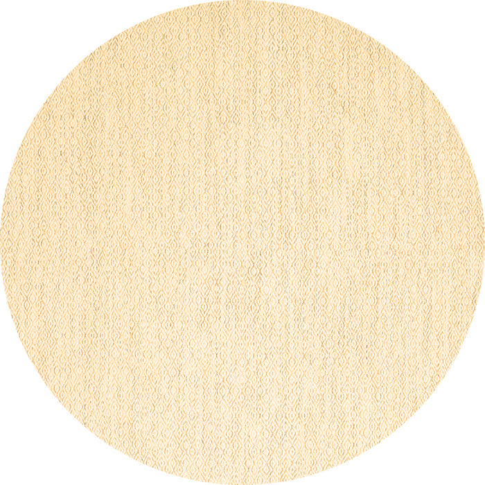 Round Machine Washable Solid Brown Modern Rug, wshcon2123brn