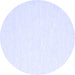 Round Solid Blue Modern Rug, con2123blu