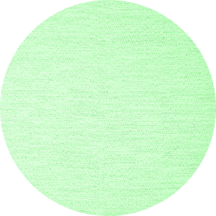 Round Solid Emerald Green Modern Rug, con2123emgrn