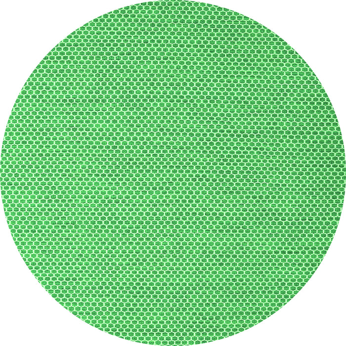 Square Abstract Green Contemporary Rug, con2124grn