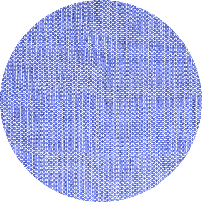 Round Machine Washable Abstract Blue Contemporary Rug, wshcon2124blu