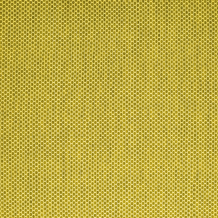Square Abstract Yellow Contemporary Rug, con2124yw
