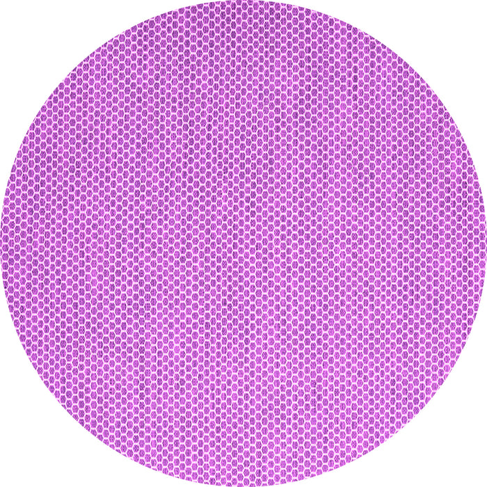 Round Abstract Pink Contemporary Rug, con2124pnk