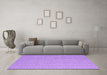 Machine Washable Abstract Purple Contemporary Area Rugs in a Living Room, wshcon2124pur