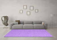 Machine Washable Abstract Purple Contemporary Rug, wshcon2124pur