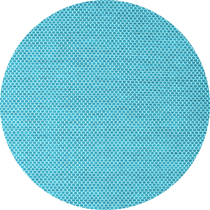 Round Machine Washable Abstract Light Blue Contemporary Rug, wshcon2124lblu