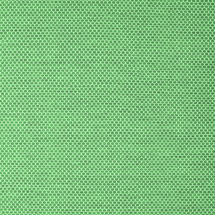 Square Machine Washable Abstract Emerald Green Contemporary Area Rugs, wshcon2124emgrn