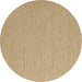 Round Abstract Brown Contemporary Rug, con2124brn