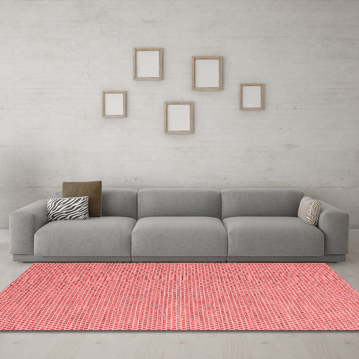 Contemporary Red Washable Rugs