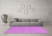 Machine Washable Abstract Pink Contemporary Rug in a Living Room, wshcon2125pnk