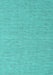 Machine Washable Abstract Turquoise Contemporary Area Rugs, wshcon2125turq