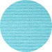 Round Machine Washable Abstract Light Blue Contemporary Rug, wshcon2126lblu