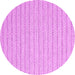 Round Machine Washable Abstract Pink Contemporary Rug, wshcon2126pnk