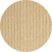 Round Abstract Brown Contemporary Rug, con2126brn