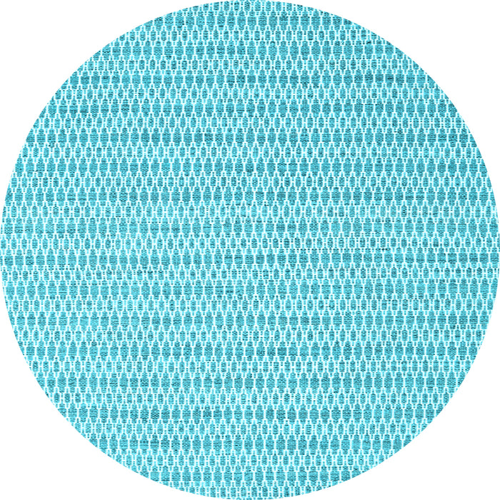 Round Abstract Light Blue Contemporary Rug, con2126lblu