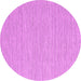 Round Machine Washable Abstract Pink Contemporary Rug, wshcon2127pnk