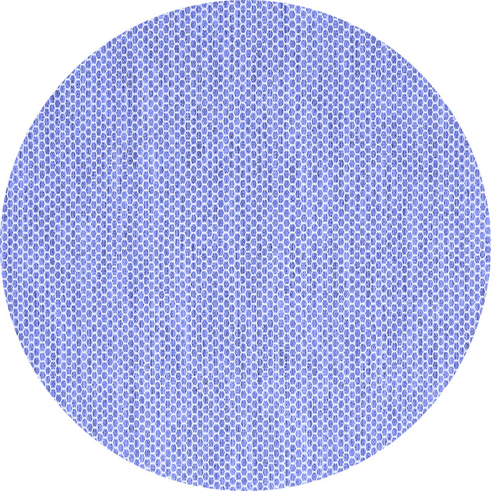 Round Machine Washable Abstract Blue Contemporary Rug, wshcon2127blu