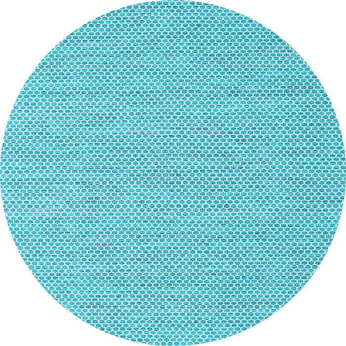 Round Machine Washable Abstract Light Blue Contemporary Rug, wshcon2127lblu