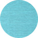 Round Machine Washable Abstract Light Blue Contemporary Rug, wshcon2127lblu