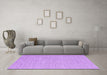 Machine Washable Abstract Purple Contemporary Area Rugs in a Living Room, wshcon2127pur